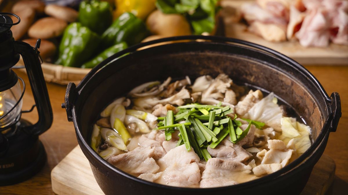【2食付／信州みそ仕立て鍋×和朝食】素材を引き立てる辛口味噌のコクと旨味！野菜たっぷりで健康に◎