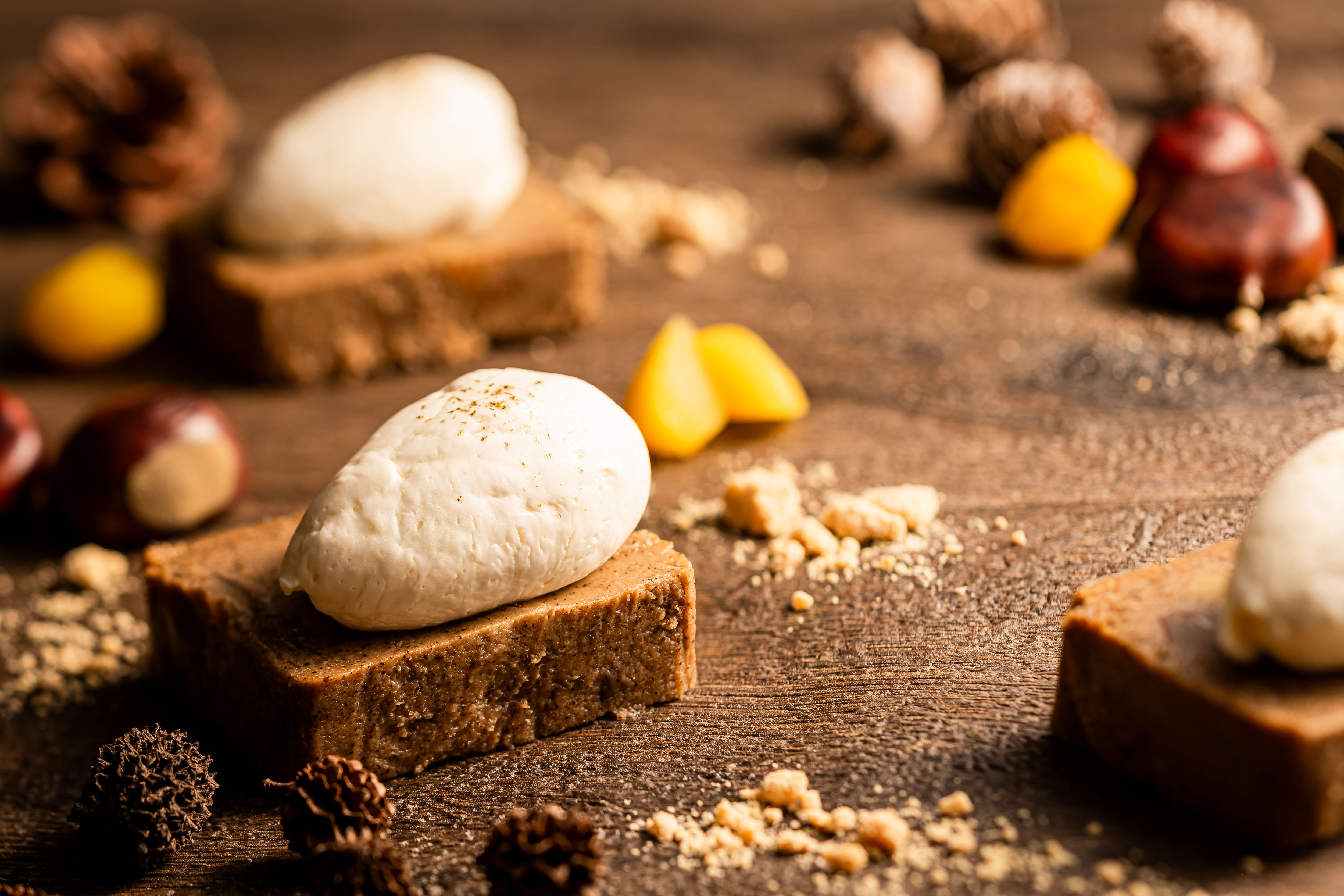 【ティーラウンジ】2025年秋 栗とほうじ茶のテリーヌ