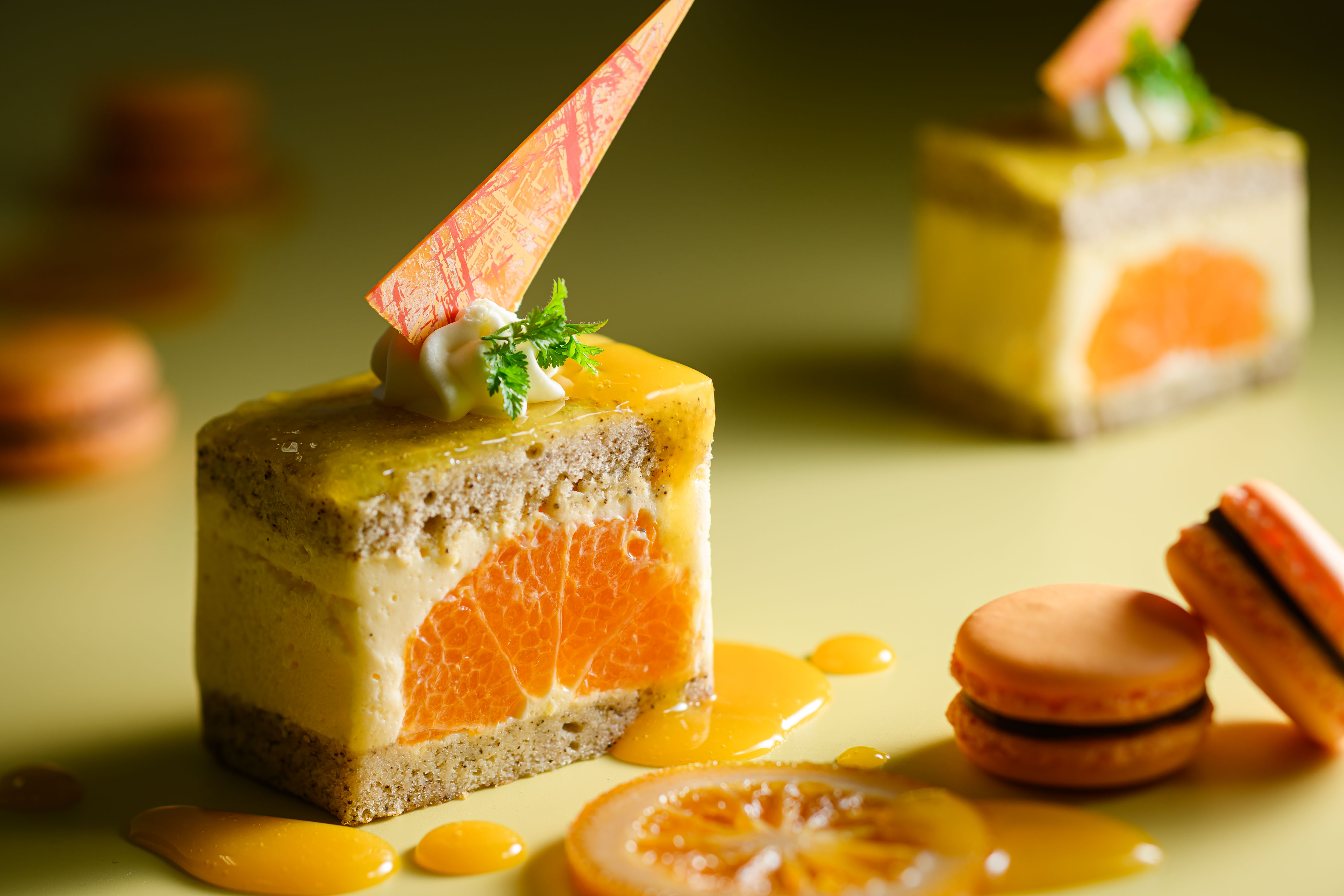 愛媛県産みかんのババロアケーキ