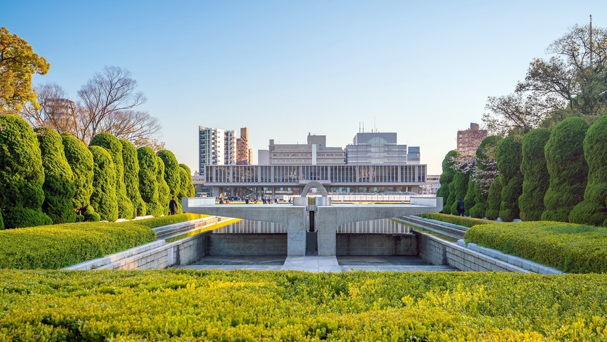 広島の代表的な観光スポット、平和記念公園。