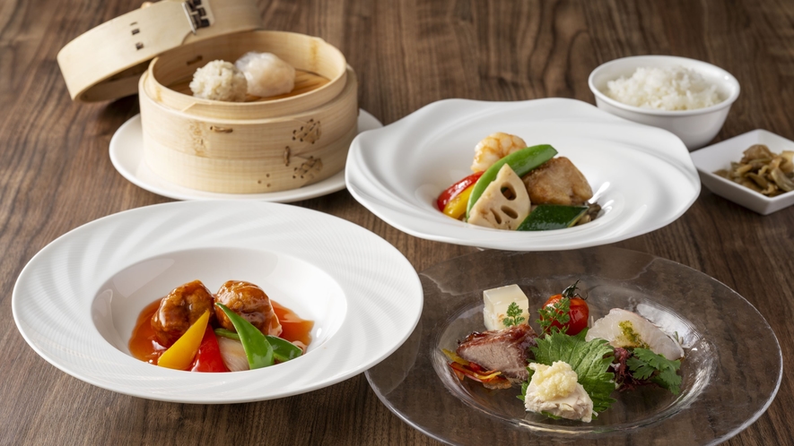 【Ｗｅｌｃｏｍｅ　Dｉｎｎｅｒ】中国料理桃李　全6品　点心も肉料理も杏仁豆腐もあります