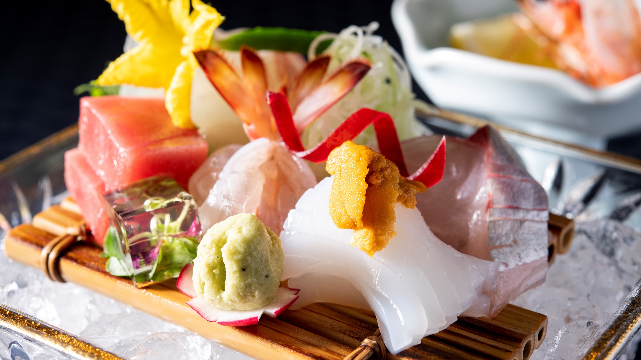 「雲海ディナー」新鮮なお刺身は、その時々の旬のお魚を使用しております。