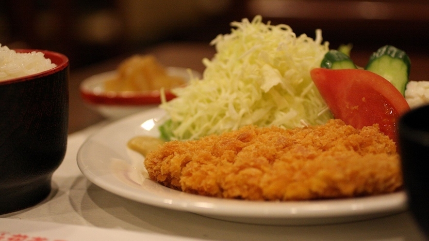 ■レストラン花茶屋の定食　ロースかつ定食