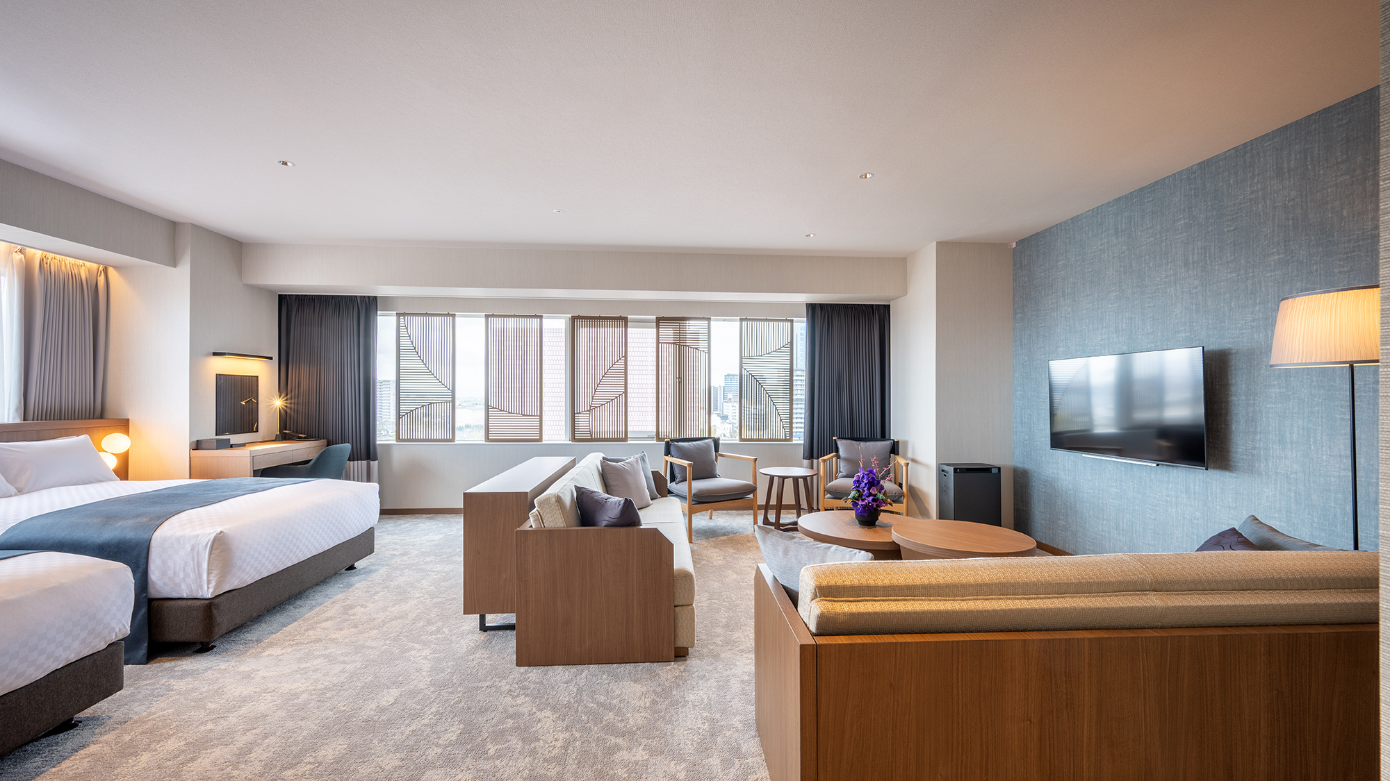 【Suite room】洗練されたデザインで心地よく過ごす贅沢な一夜を