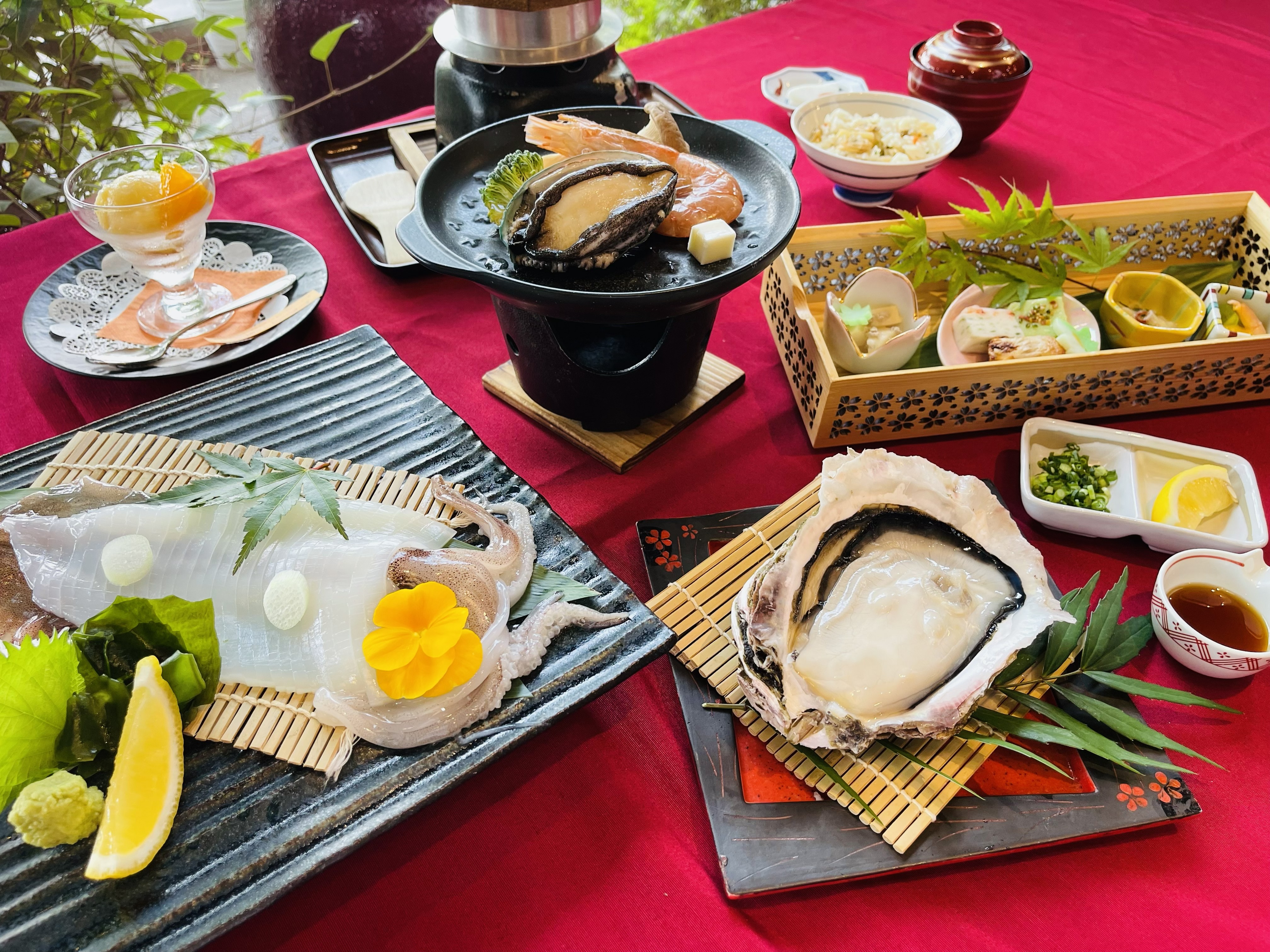夏の海鮮　三大味覚会席