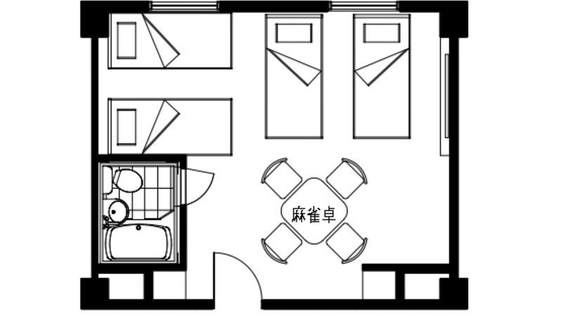 全自動麻雀卓付フォース間取り