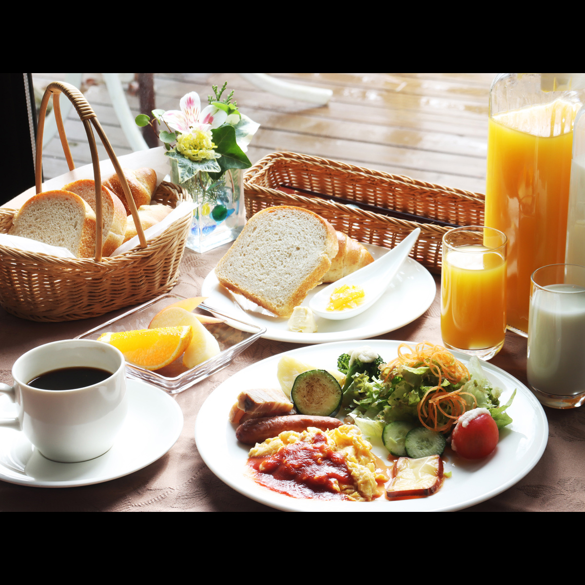 【朝食】洋食スタイルのワンプレート