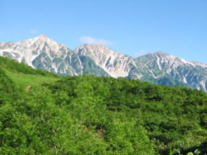 絶景の白馬三山