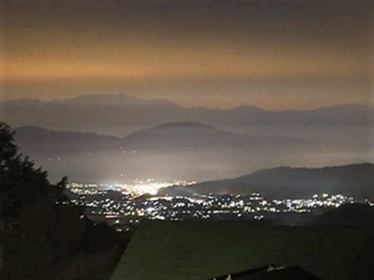 中央アルプスと御嶽山の絶景が楽しめるお部屋