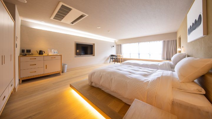 【NEW OPEN★プレミアムスイート】広々とした室内とバスルームが特徴の1室限定の特別なお部屋