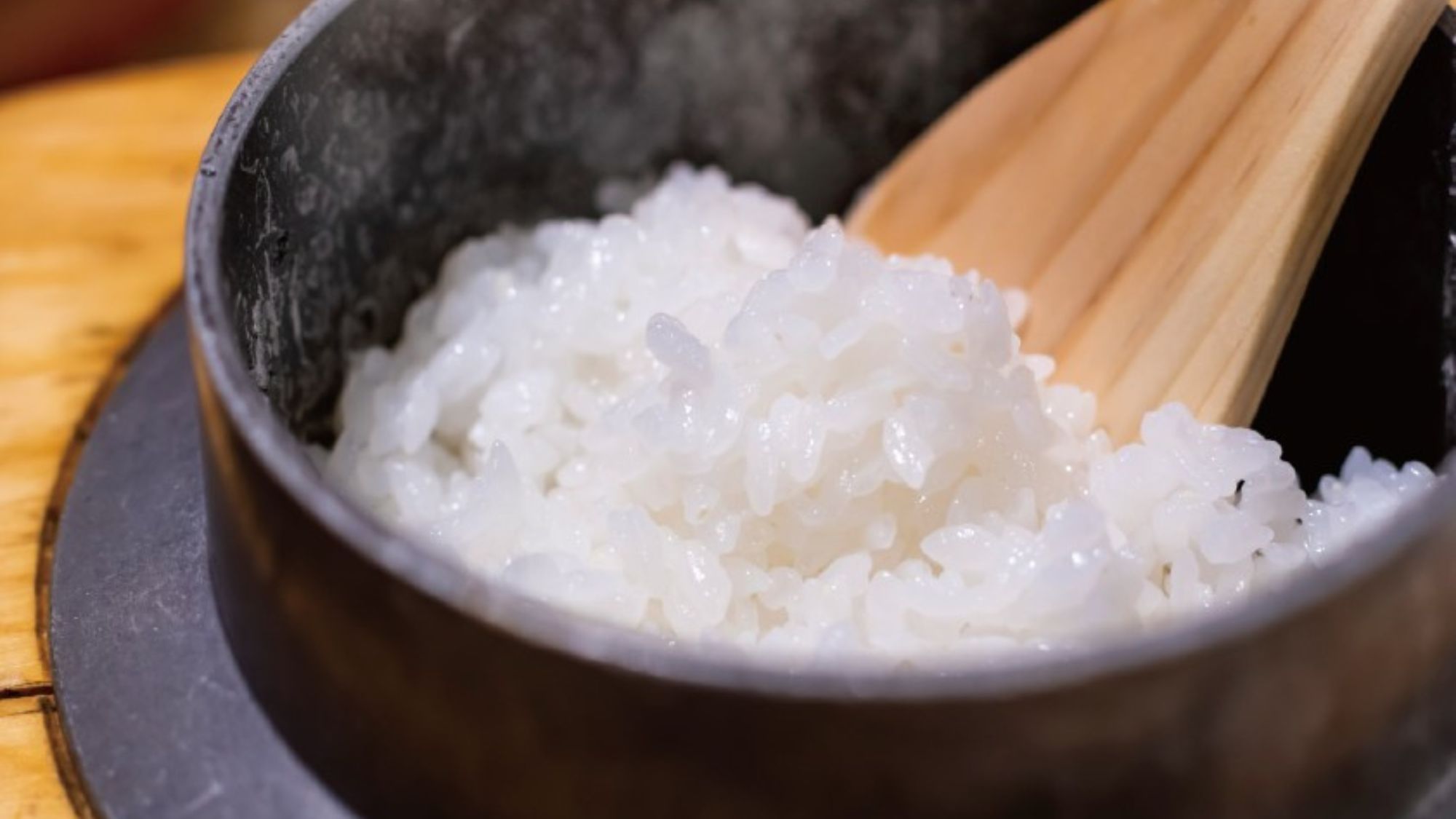 壱岐米を使用した釜炊き