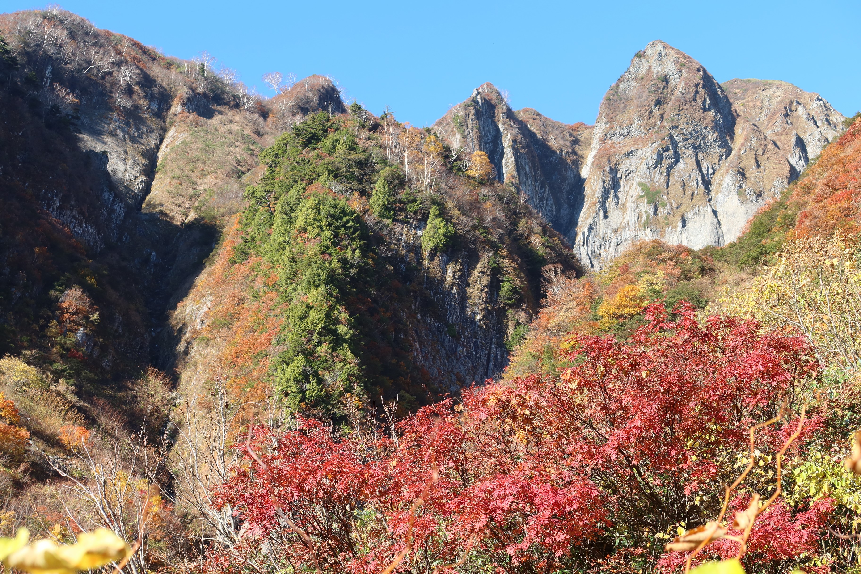 秋の雨飾山