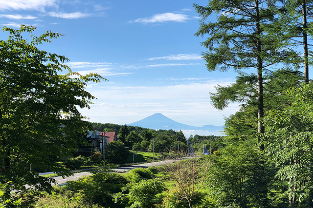 富士見高原から見た富士山