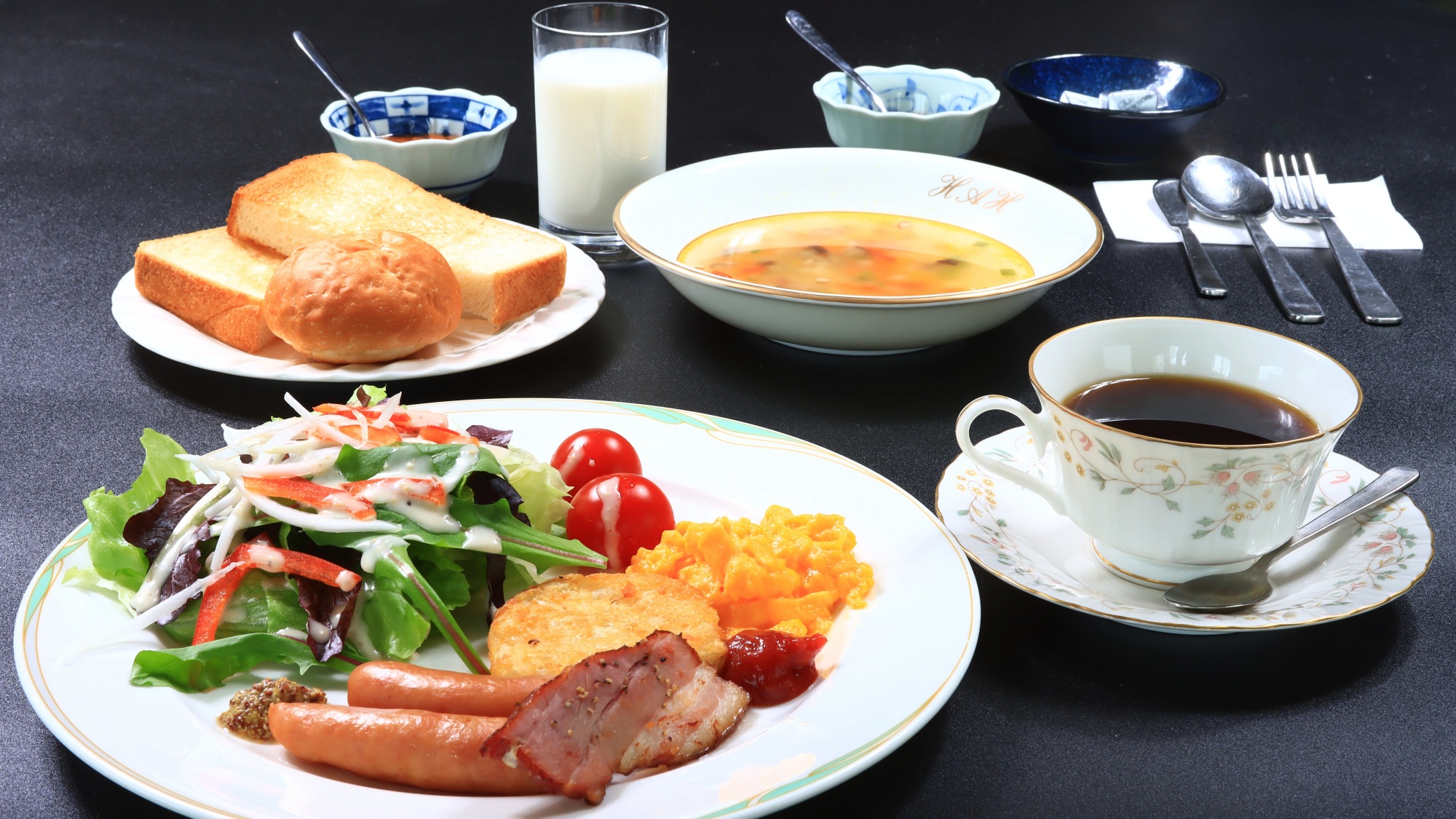 洋朝食の一例