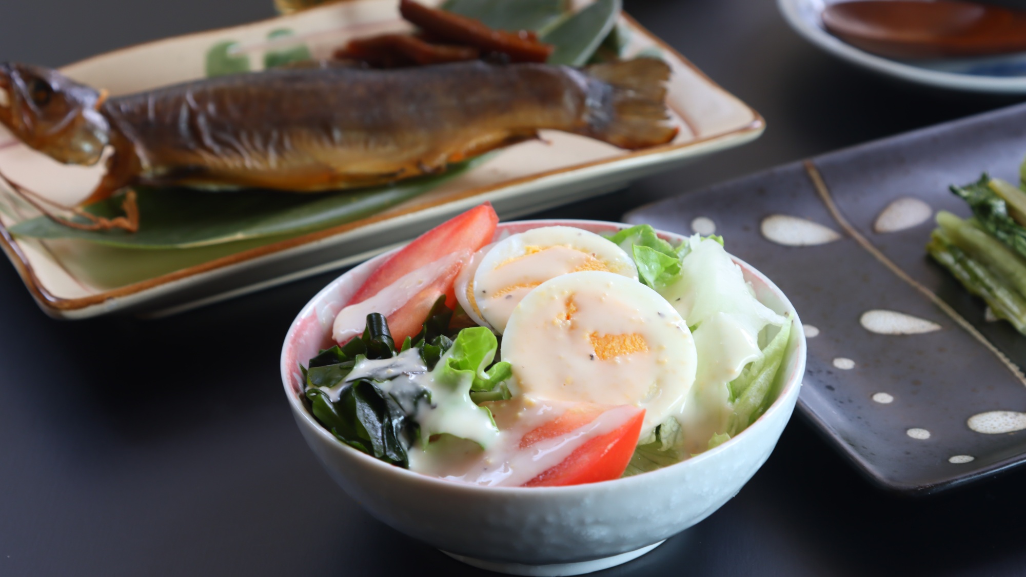 夕食一例 グリーンサラダ