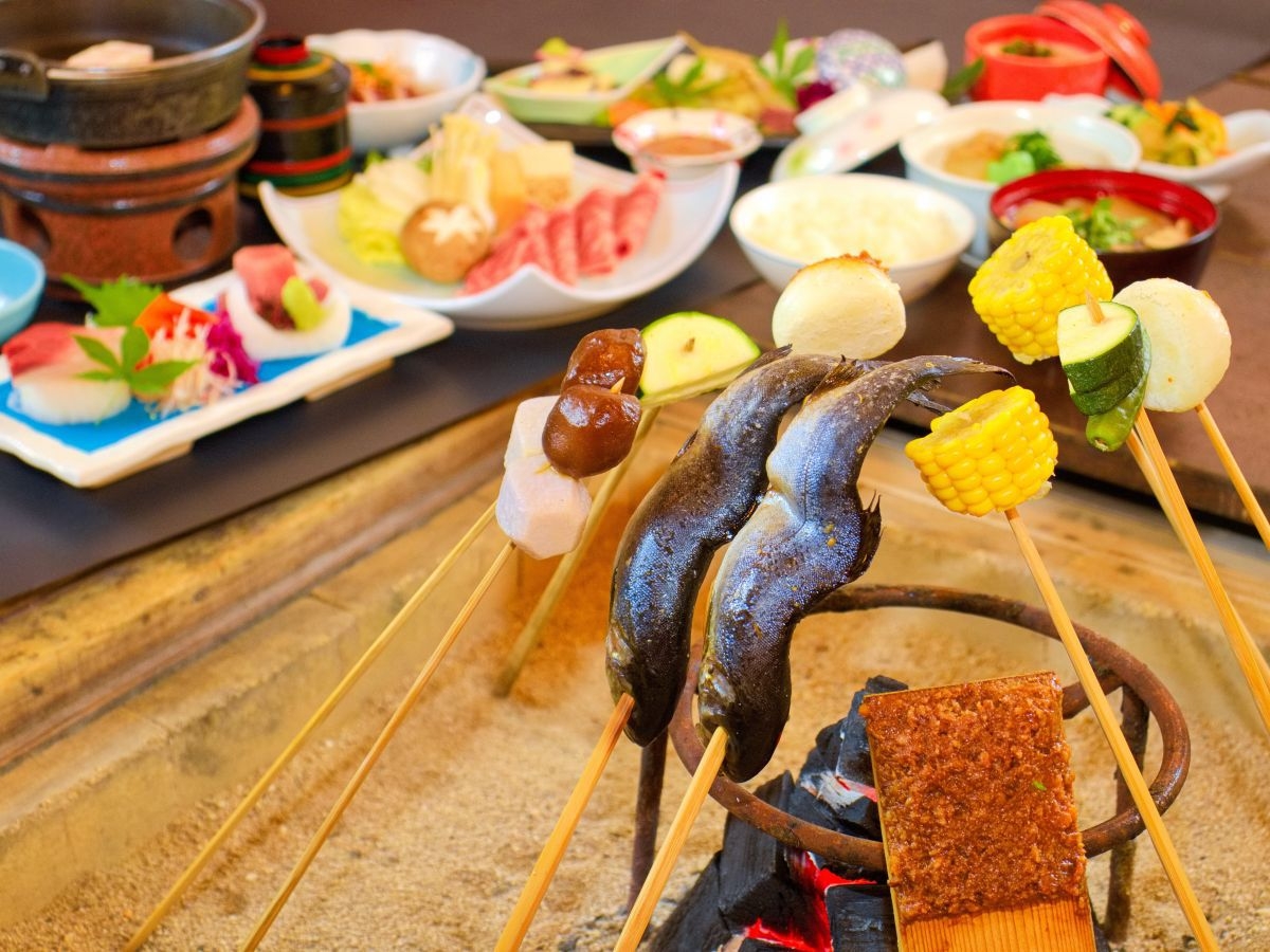 【春SALE】囲炉裏会席×オールインクルーシブ まるごと満喫◆お狩場焼体験