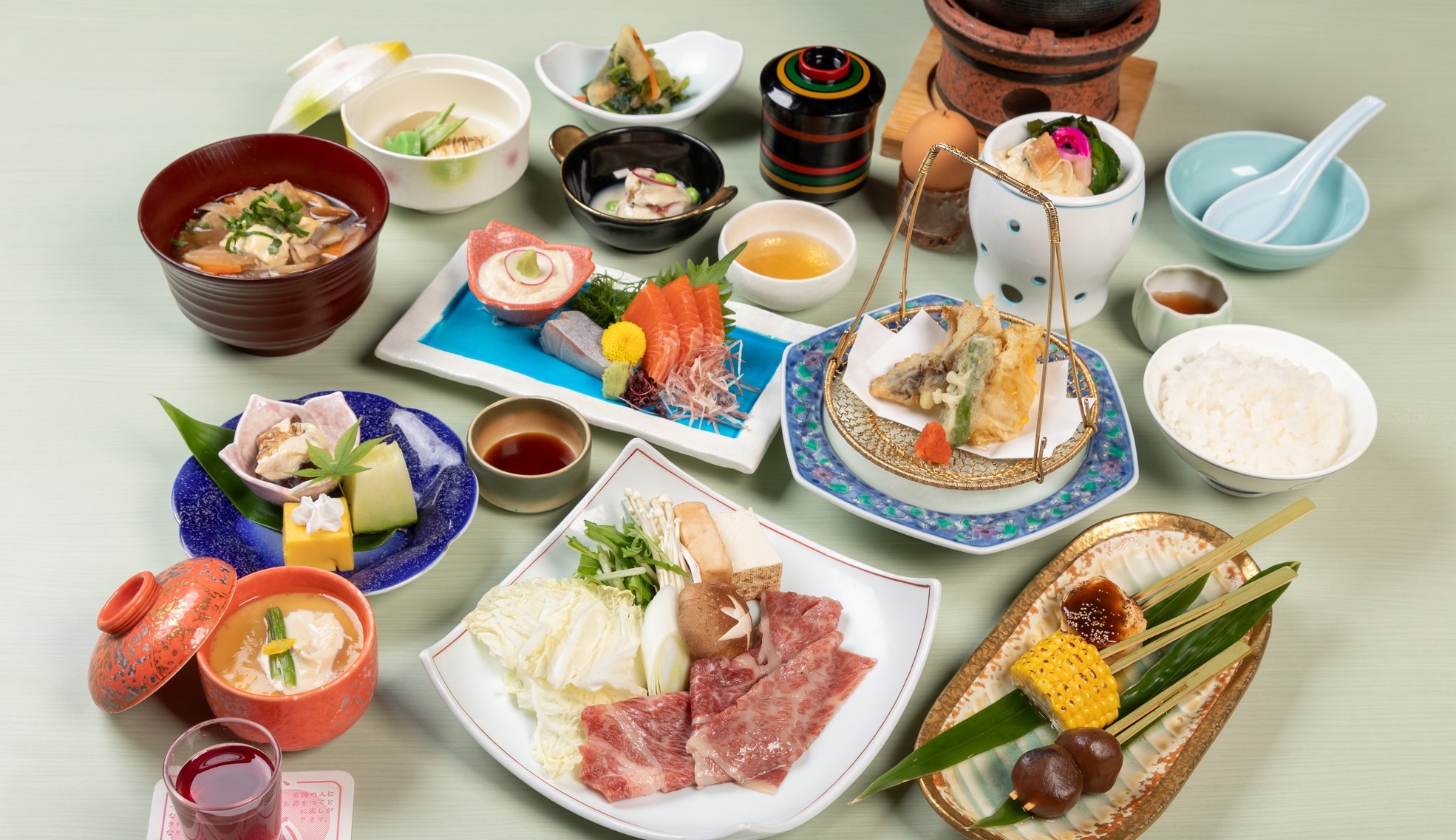 【湯西川平家懐石◆日光湯波づくし】湯波造りや焼き物、揚げ物など味わい湯波三昧◆絶品とちぎ和牛すき焼付