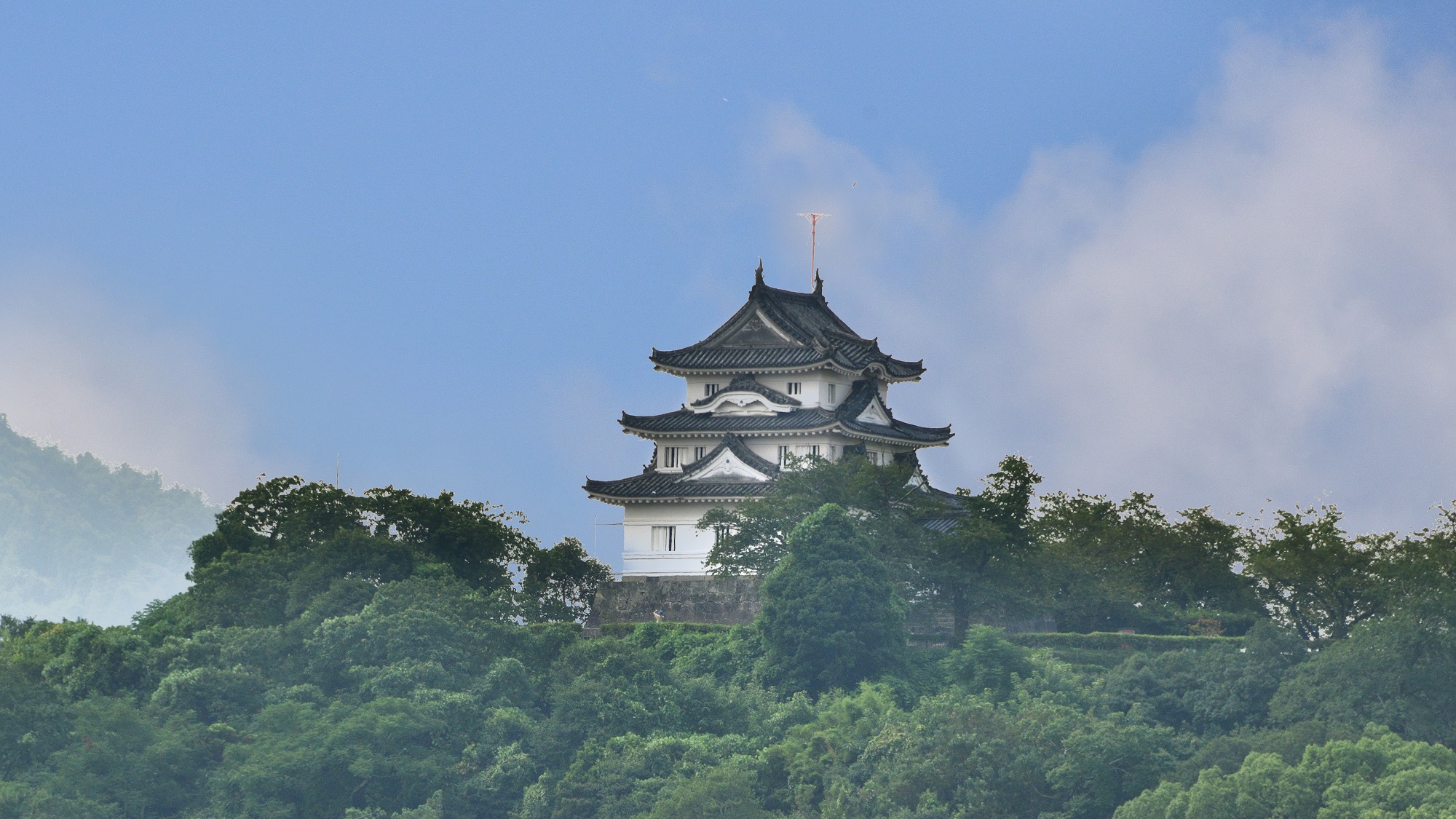 客室からの風景　宇和島城