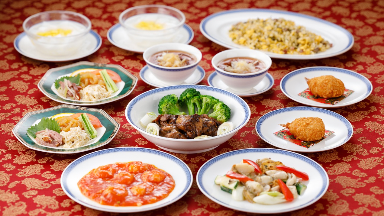 【SAVER】中国料理ディナー付｜レストラン「桃花林」と朝食ブッフェ＜2食付＞