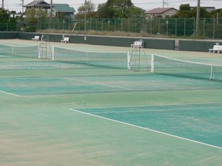 当館私有のテニスコート