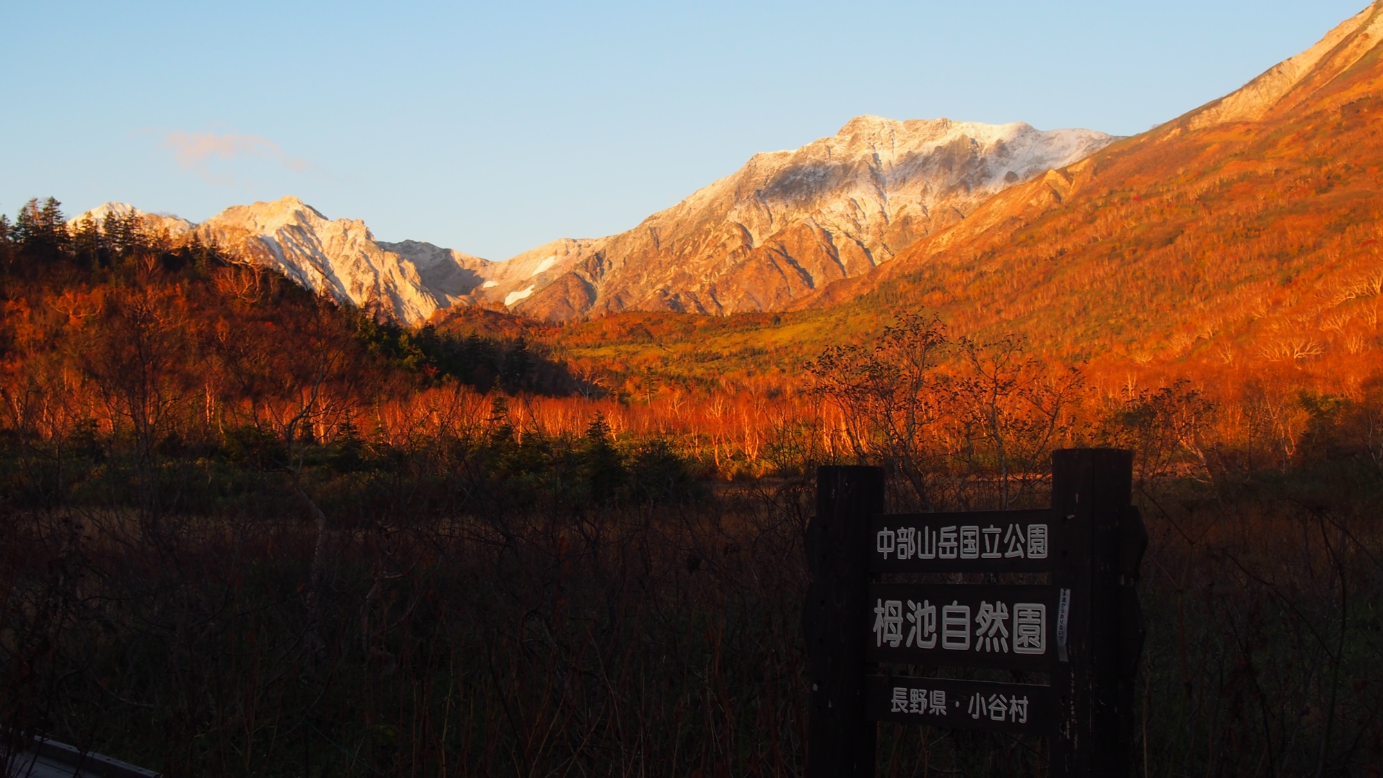 *[白馬の景色・秋]白馬ならではのダイナミックな紅葉景色をお楽しみください