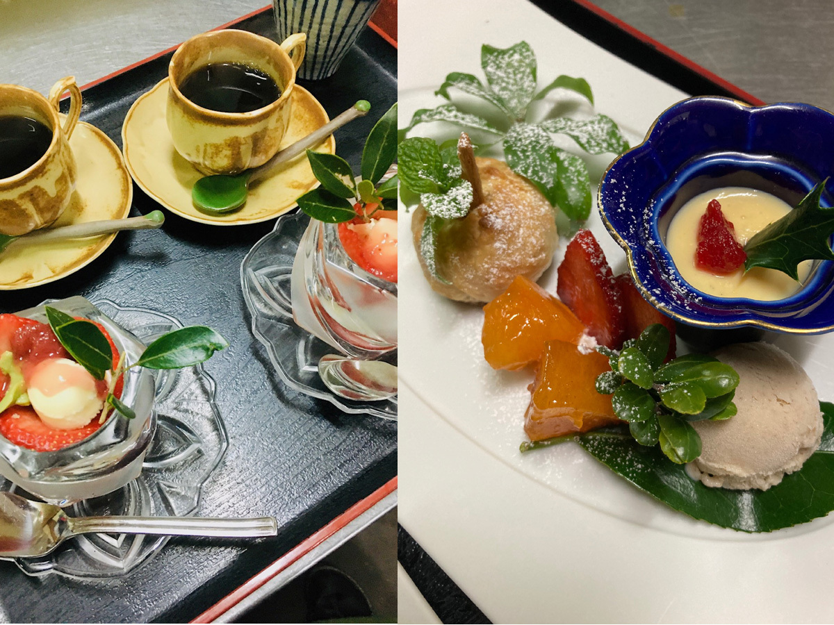 広々な和洋室　基本／五感で味わう季節の炭火懐石料理（A５和牛や川魚串焼き）2種の貸切露天（3階客室）