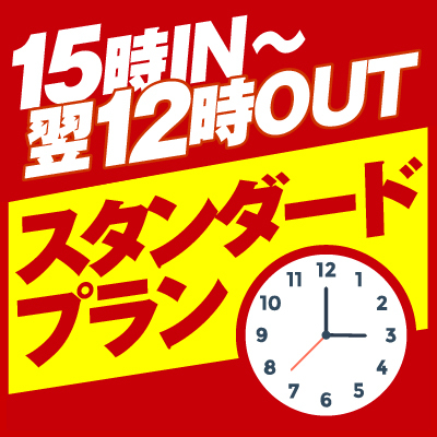 ◎【15時IN〜翌12時OUT】スタンダードルームプラン　A