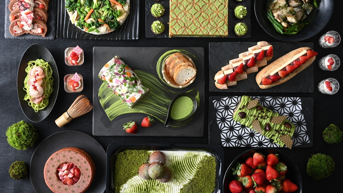 ランチ＆いちごスイーツ食べ放題！Strawberry lunch buffet〜和庭園〜