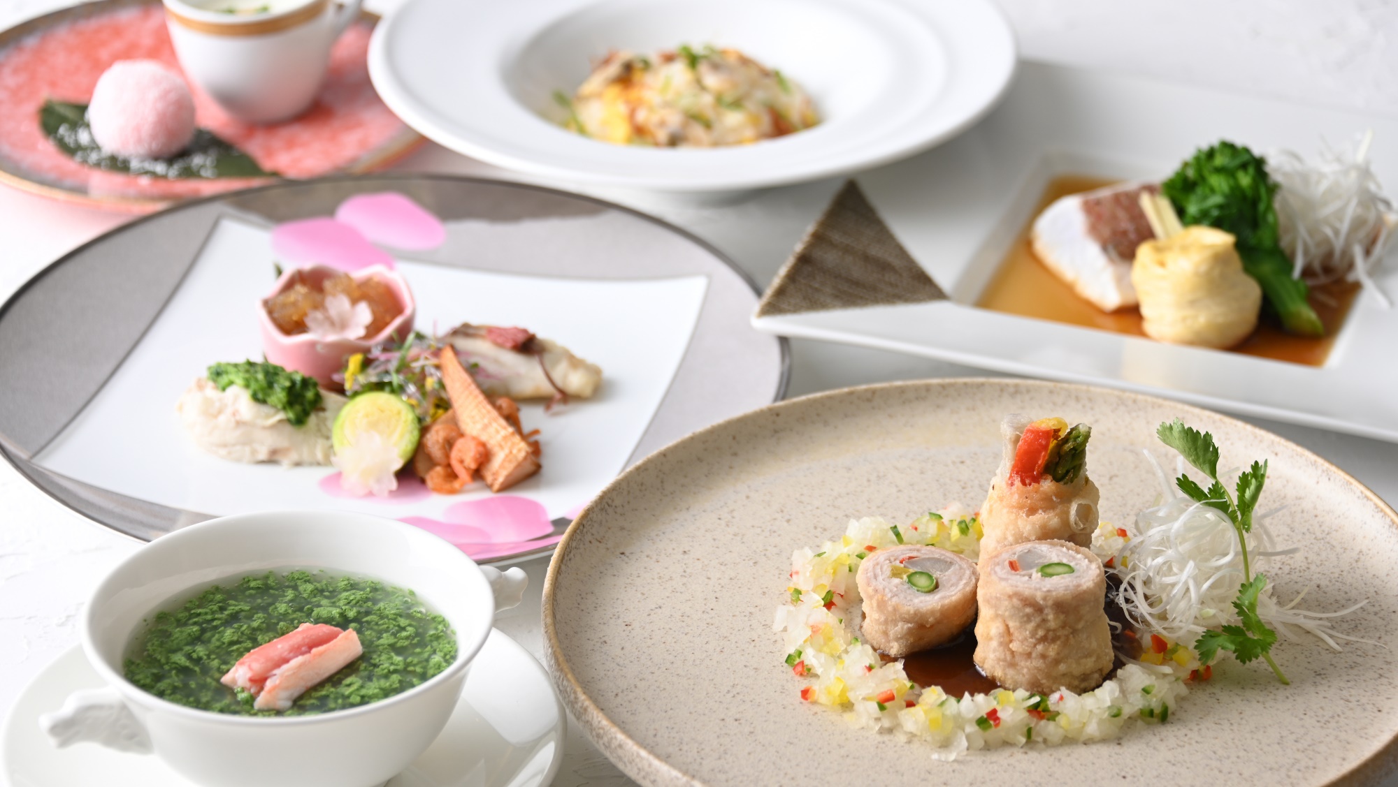 旬を味わう！選べる＜洋食or中華＞カジュアルディナーコース＆湯ったり温泉（選べる朝食付き）