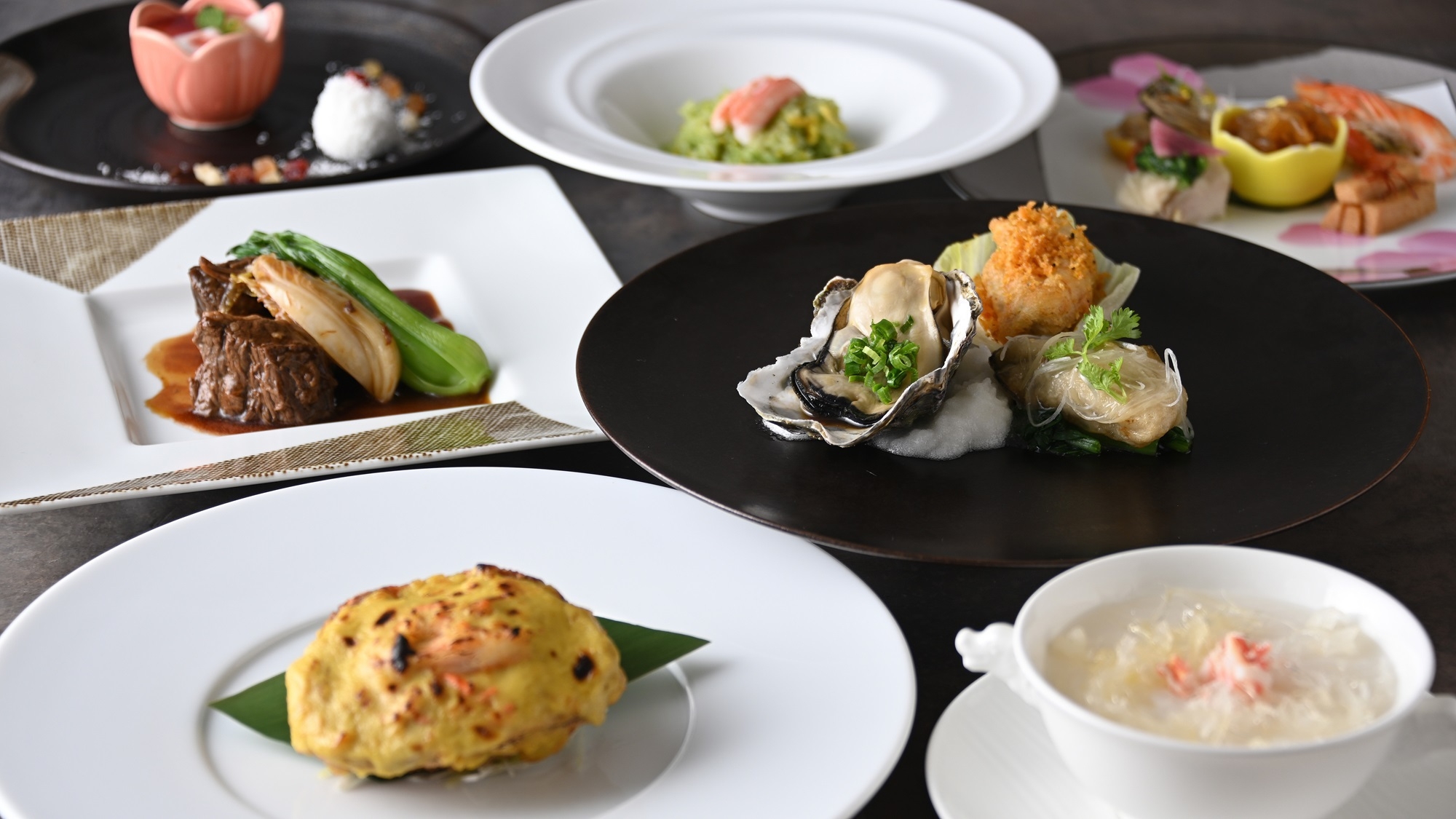 五感澄み切る　美食旅 〜蟹・牡蠣を味わう冬の選べるBasicディナー〜