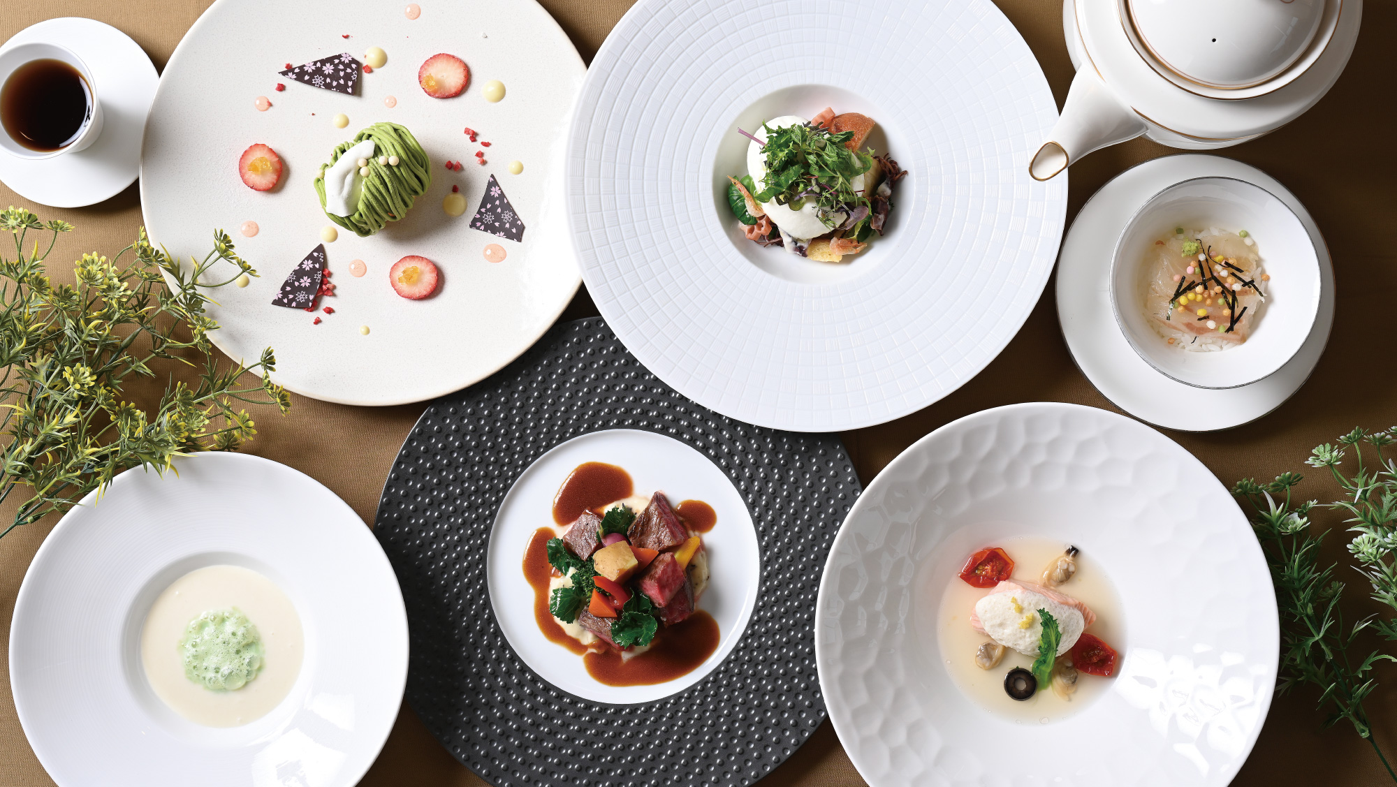 旬を迎えるﾎﾀﾙｲｶや広島ｻｰﾓﾝ・国産牛も取り入れたお箸でいただく洋ｺｰｽ【2026年春Basic