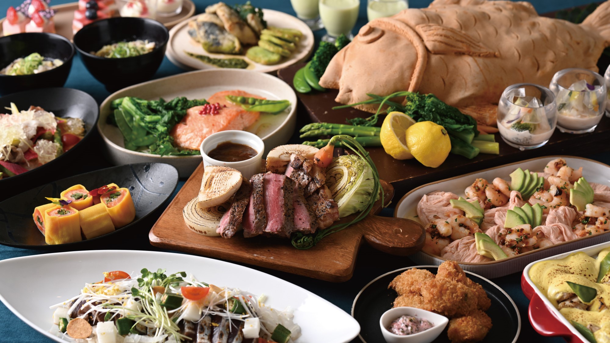 牛肉鉄板焼き＆春の味覚ﾃﾞｨﾅｰﾌﾞｯﾌｪ【2026年GW限定】