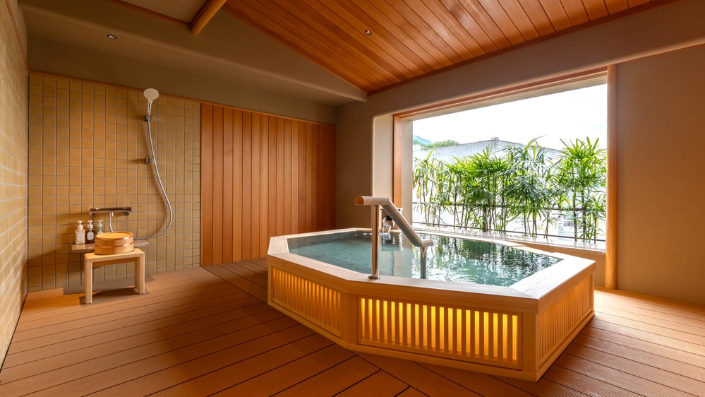 【露天風呂付スイート】羽衣64平米/川側