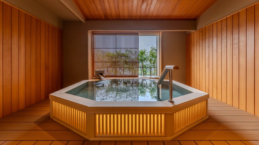 【露天風呂付スイート】羽衣64平米/川側