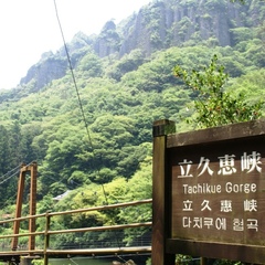 立久恵峡とつり橋