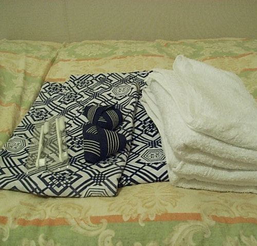 Yukata and bath towel
