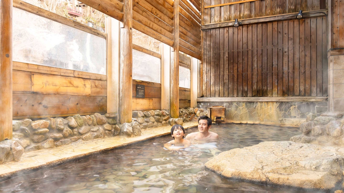 Premium ホテルニュー塩原 湯仙峡の半露天風呂