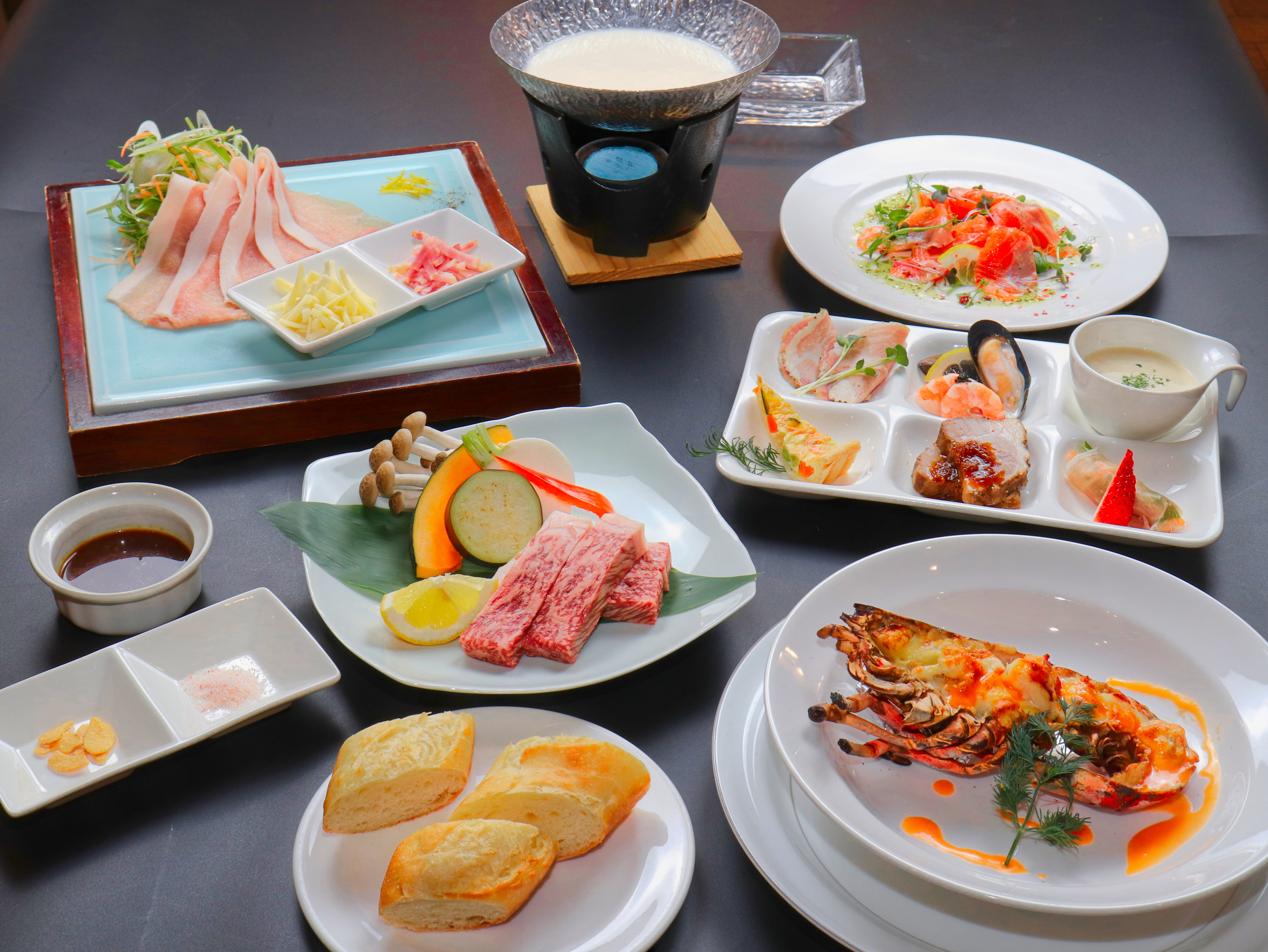 ～洋食コース～仕入れ状況で変更になる可能性がございます。＊画像はイメージです。