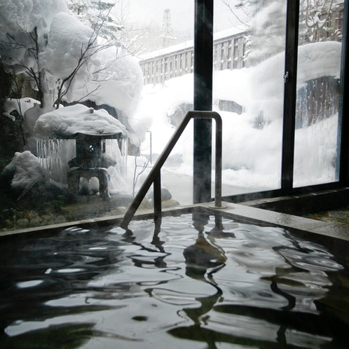 冬の内湯からの風景