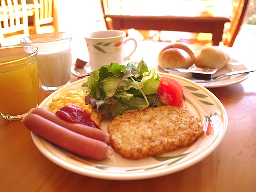 朝食プレートモーニング