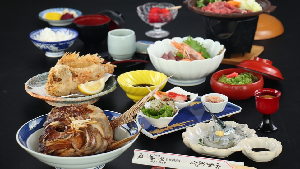 【グレードアップ】美保関の恵みを贅沢に！品数増量＆肉料理で大満足♪＜2食付＞