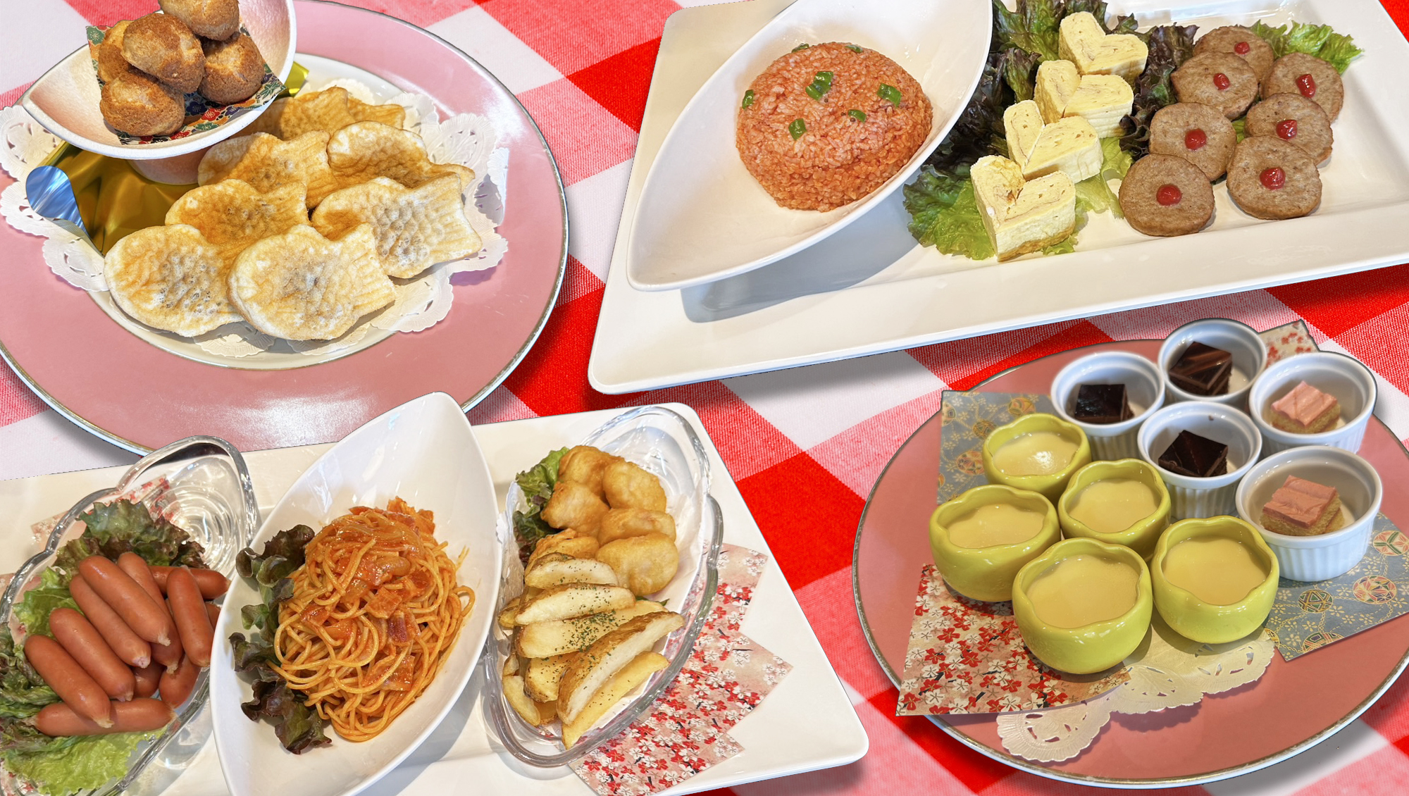 【夏のイベント】キッズバイキング料理イメージ