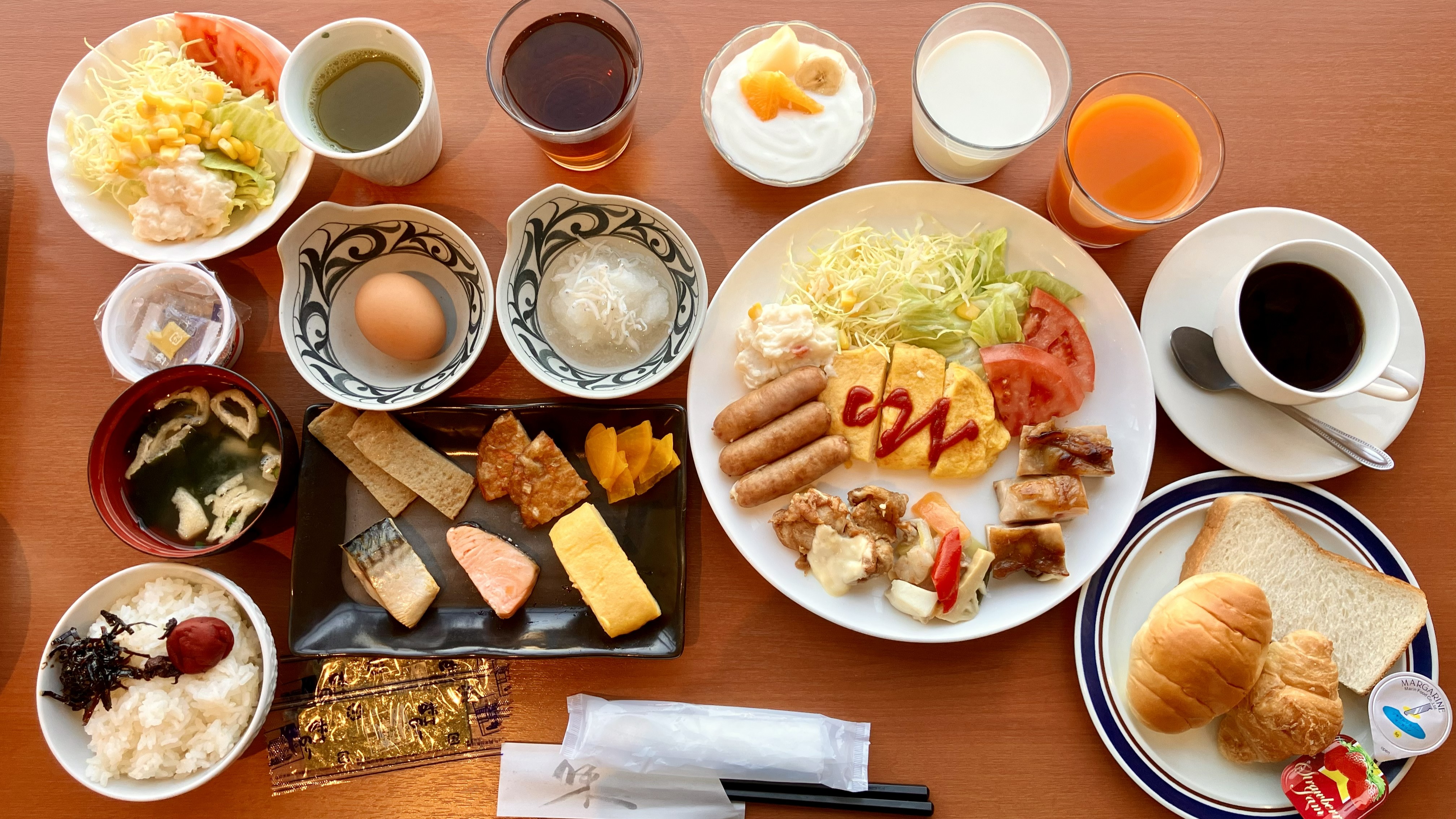 朝食バイキング