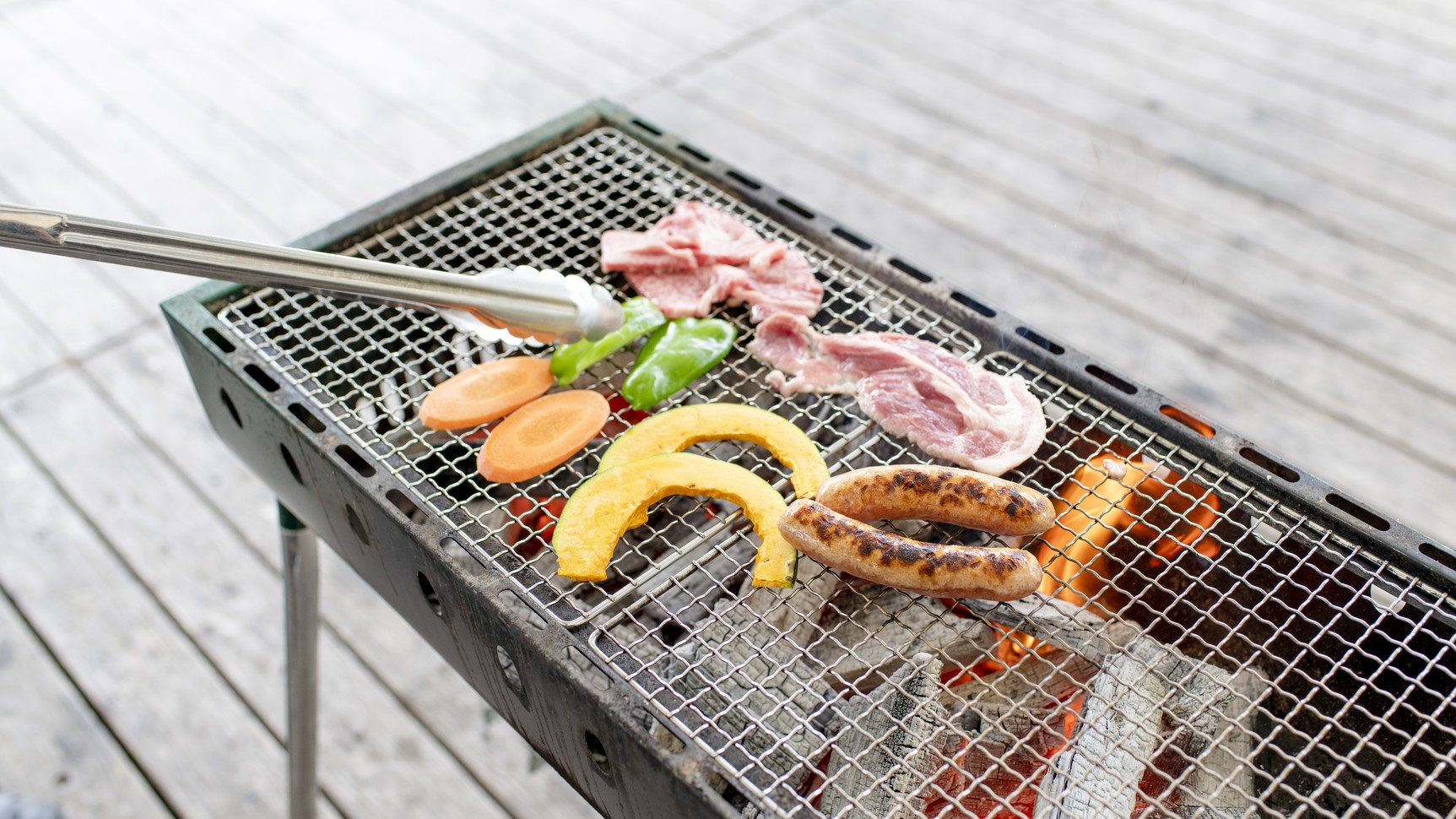 【焼いて食べるだけ】手軽に出来る炭火でバーベキュー♪簡単、気軽にプチアウトドア気分〜↑↑【夏季限定】