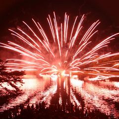 りんどう湖　水上花火