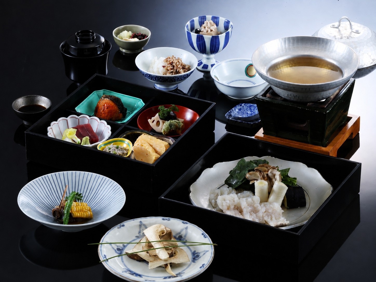 【日帰り】ダイニング時分時｜旬菜時記　松茸と名残鱧のすき鍋ランチ
