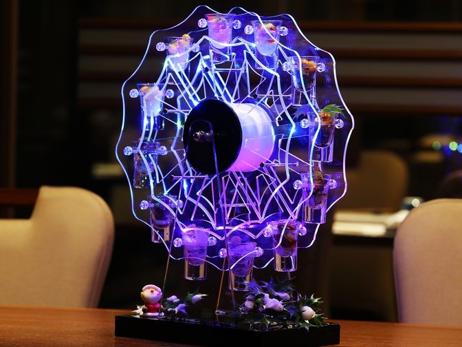 【Xmas期間限定】煌めくアミューズ「見つめ合う観覧車」から始まる特別ディナー｜カップルステイ