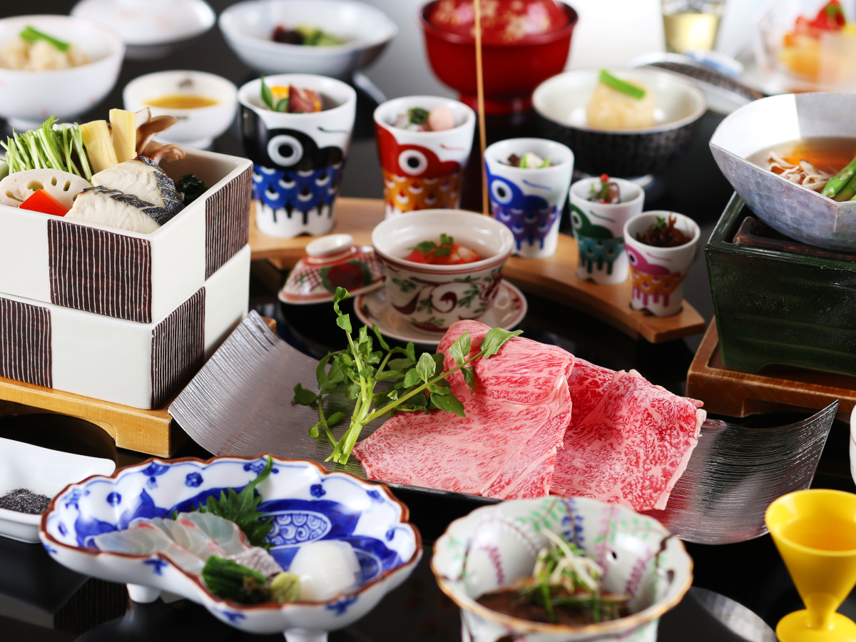 4～5月　旬菜会席　ご夕食一例