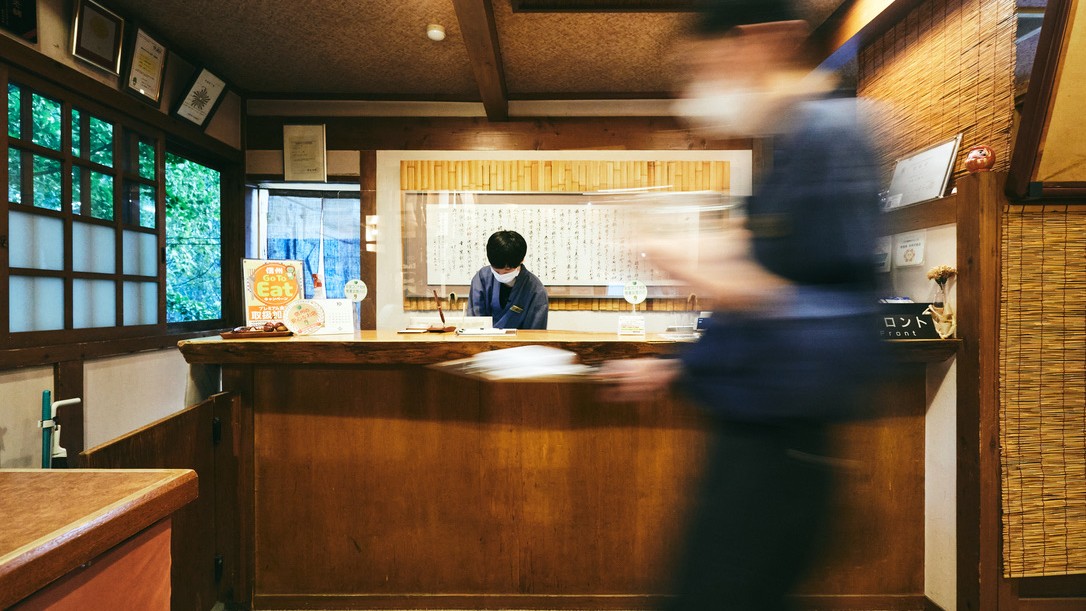 館内の受付