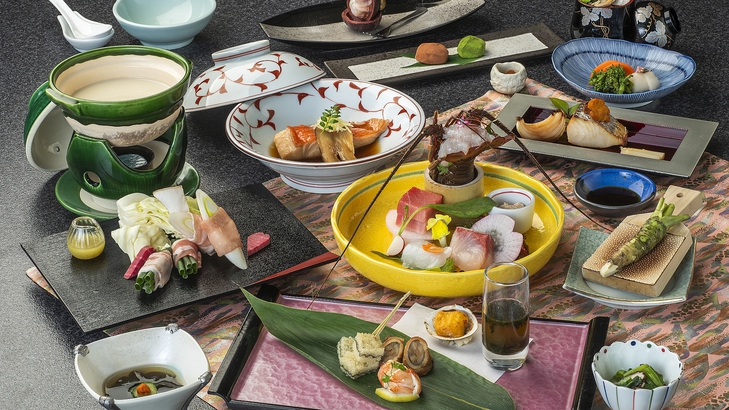 【基本プラン／レストラン食・旬彩会席膳】カジュアルな休日／露天風呂付客室